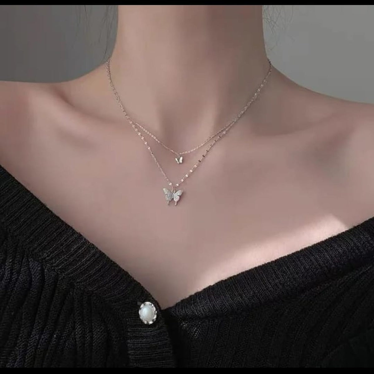 Twin Butterfly Necklace
