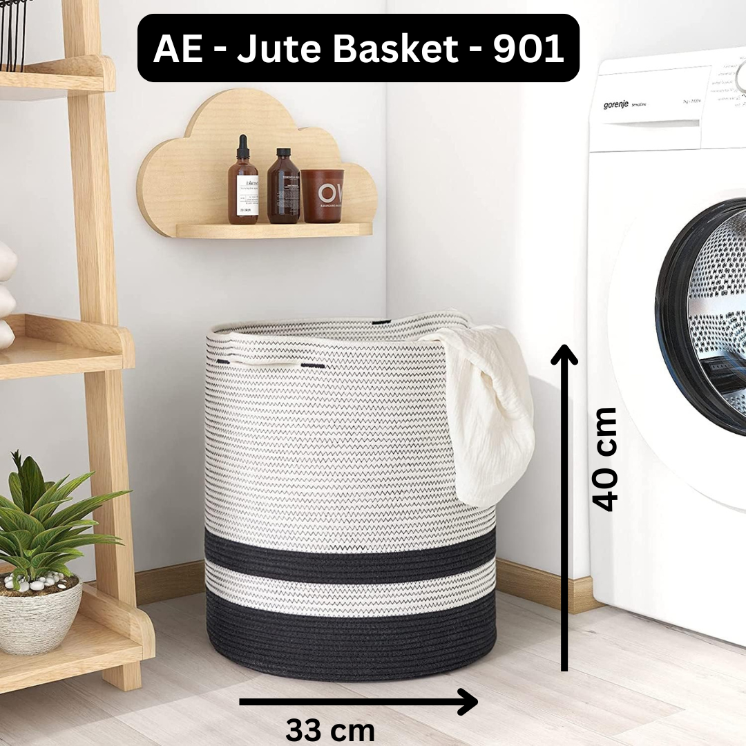 Foldable Wardrobe Cotton Mini Rope Laundry Basket