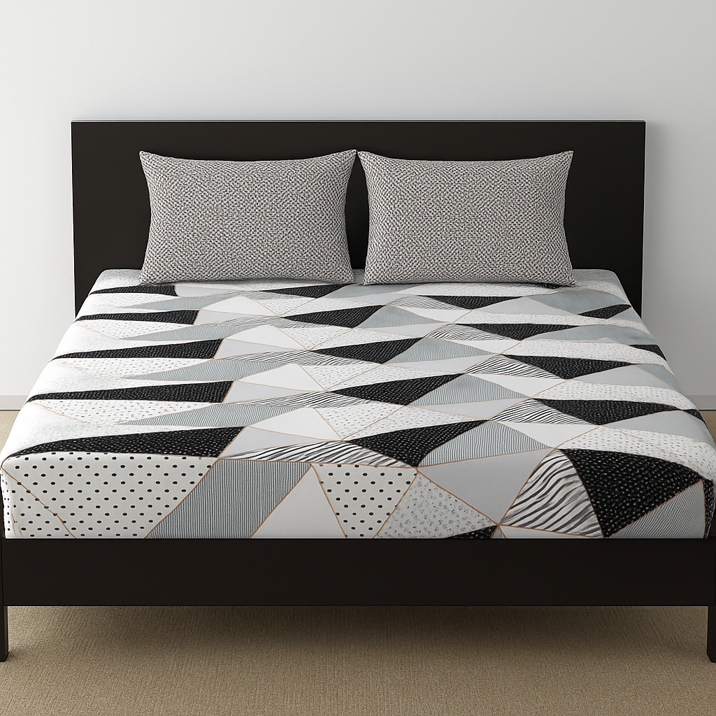 Latest King Size Double Bed Elastic Fitted Premium Bedsheet