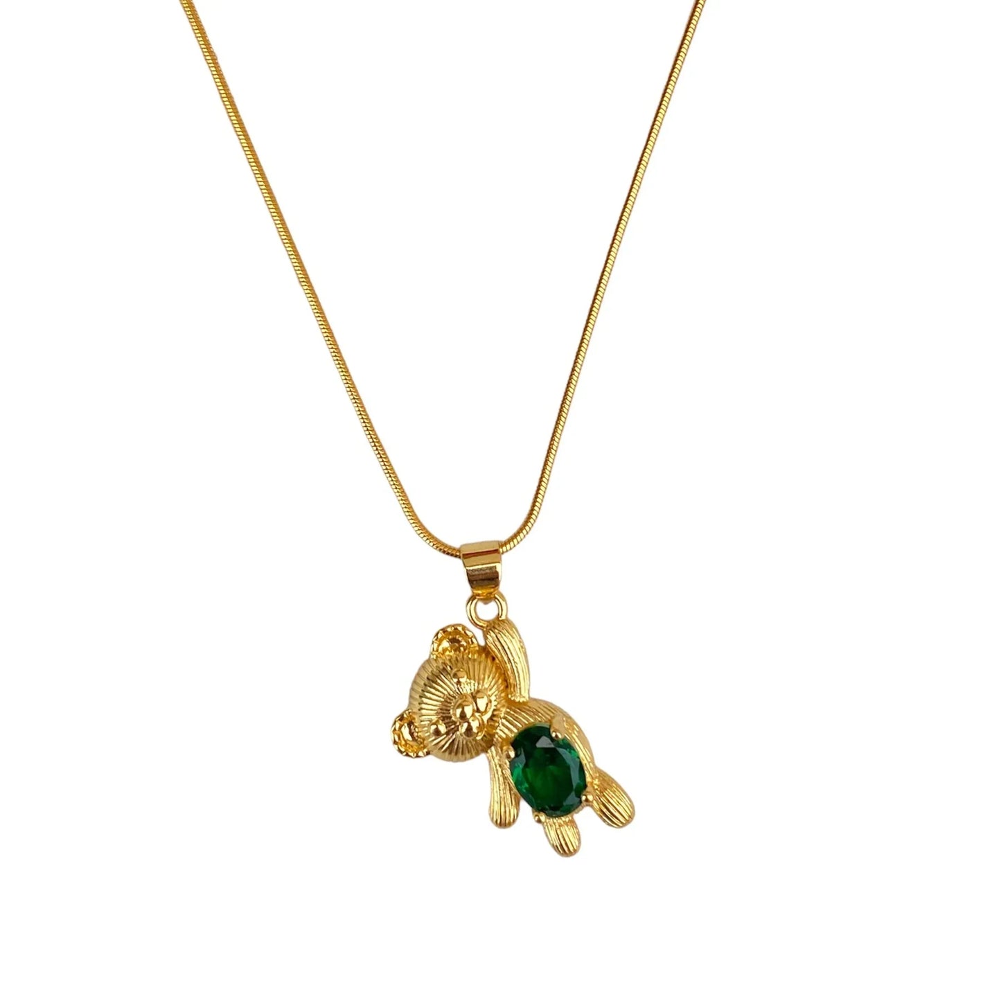 Charming teddy pendant with Adjustable link chain