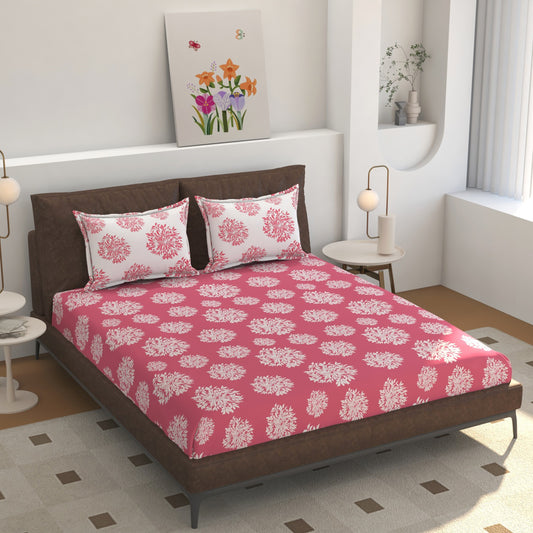 Breathable King Size Elastic Bedsheet with Snug Fit