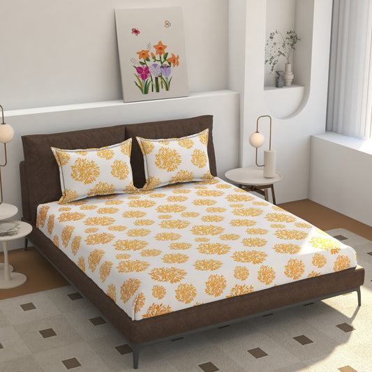 King Size Bedsheet with 360° Elastic for Snug Fit