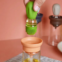 Thumbnail for 2 in 1 Glass Olive Oil Dispenser Bottle with Silicone Brush