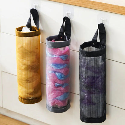 Hanging Mesh Plastic Bag Holder