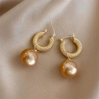 Thumbnail for Gold Plated Round Shape Korean earring