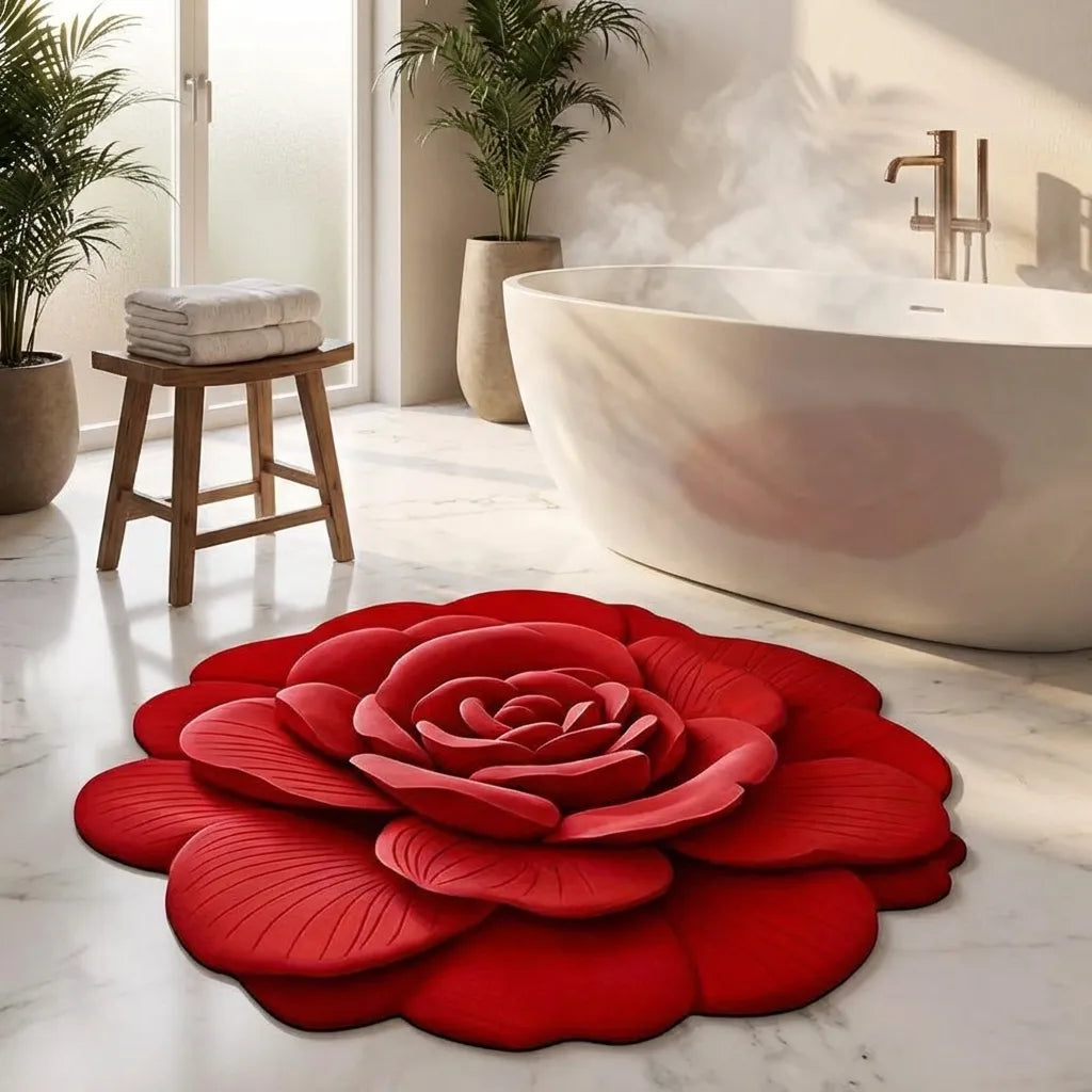 Floral Quick Dry Non Slip Floor Mat