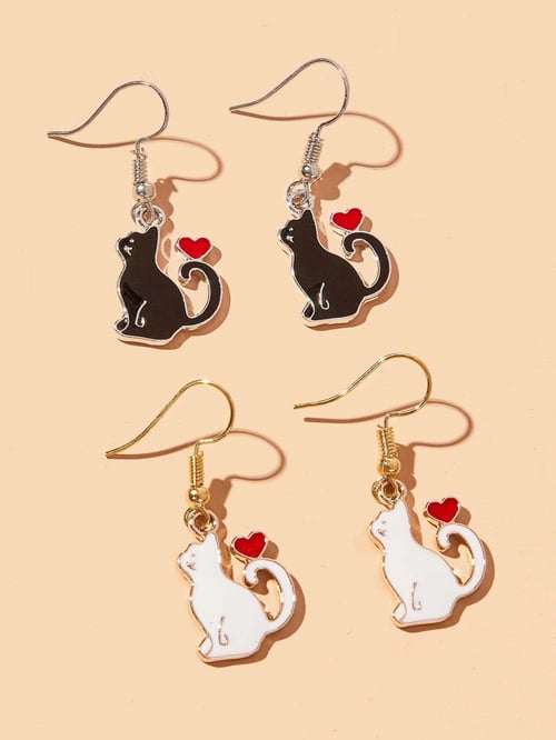 Cat earrings