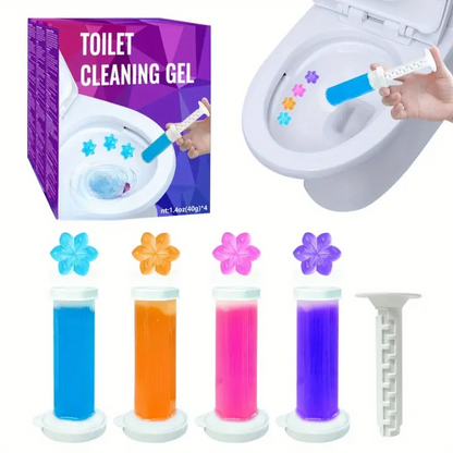 Flower Stamp Toilet Gel Cleaner With Floral Freshness
