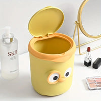 Thumbnail for Cute Cartoon Mini Trash Can with Lid