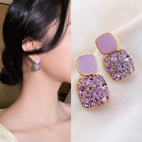 Thumbnail for Anti Tarnish Luxury Ear studs (Purple)