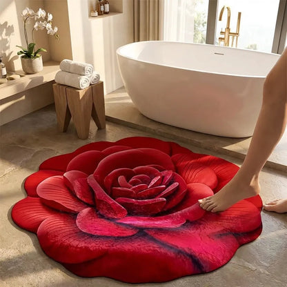 Floral Quick Dry Non Slip Floor Mat