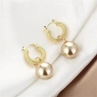 Thumbnail for Gold Plated Round Shape Korean earring