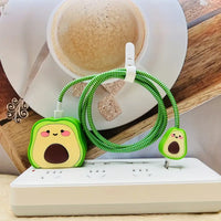 Thumbnail for Super Cute Avocado Silicon Apple iPhone Charger Case