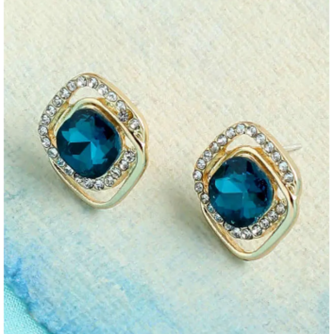 Double layer Ear studs for women