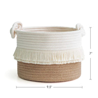 Thumbnail for Small Woven Storage Baskets Cotton and Jute Rope Decorative Hamper