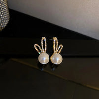 Thumbnail for Rabbit ear studs with stones