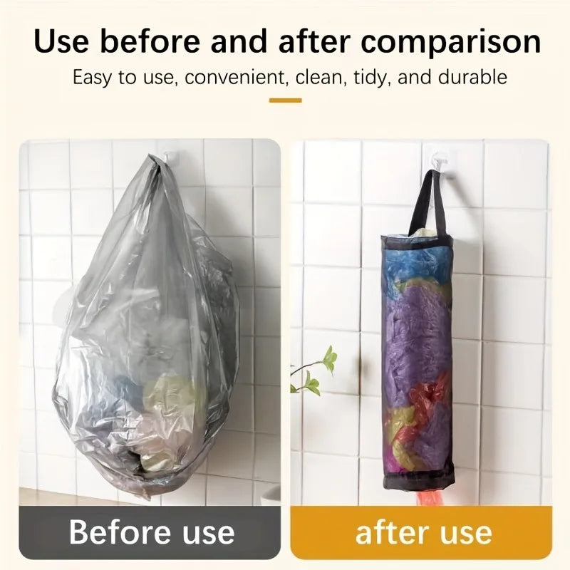 Hanging Mesh Plastic Bag Holder