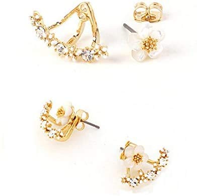 RoseGold Colour Flower Shape Korean Studs