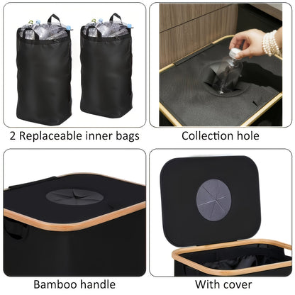 100L Large Capacity Smart Waste Bin with Removable Inner Bag