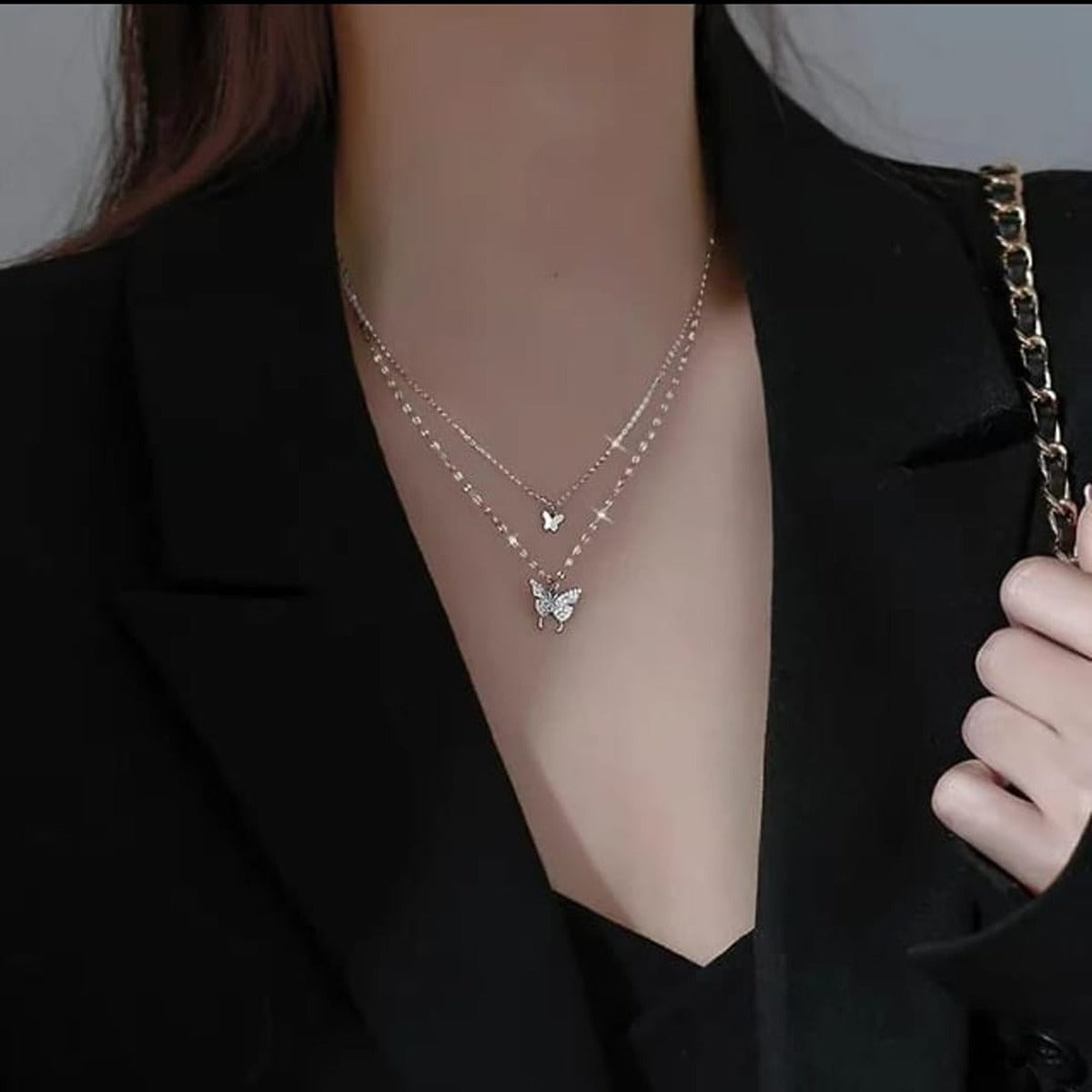 Twin Butterfly Necklace