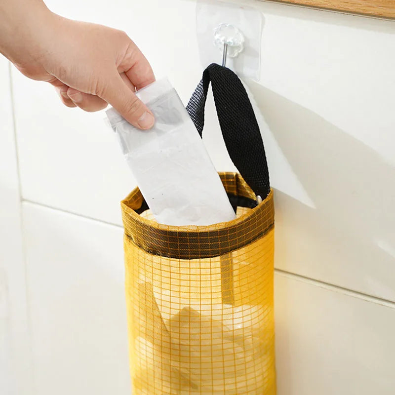 Hanging Mesh Plastic Bag Holder