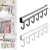 Thumbnail for Under Shelf Hanging Hooks Organizer Rack | Kitchen Cup & Utensil Holder