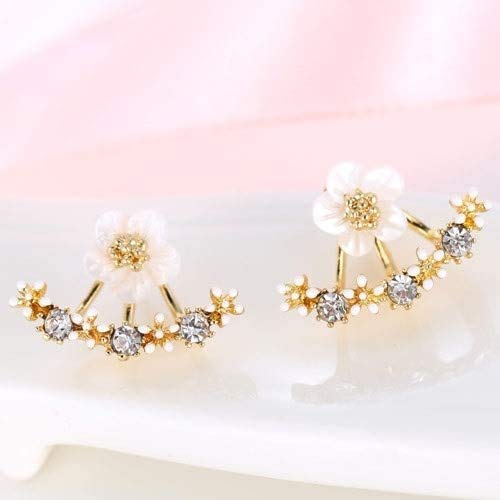 RoseGold Colour Flower Shape Korean Studs
