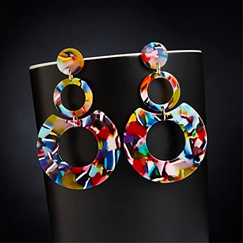 Multicolour Arcylic Korean earring