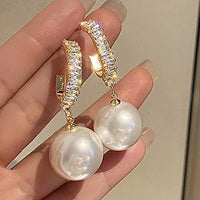 Thumbnail for Big Hangings Pearl Korean Earring