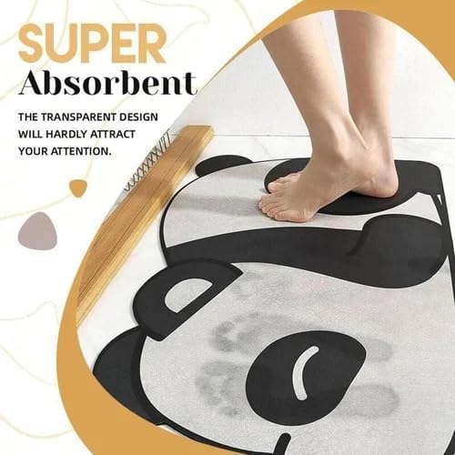Cute Panda Shape Anti-Slip Bathroom Mat