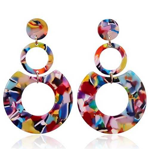 Multicolour Arcylic Korean earring