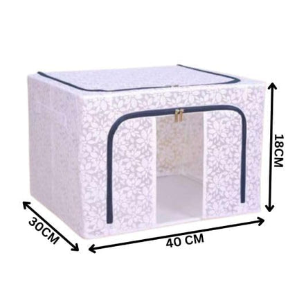 Foldable Wardrobe Storage Box with Window (66L)