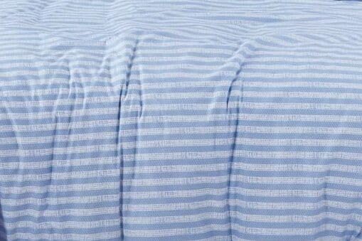 Blue Stripes Double bedsheet with 2 Pillow Covers