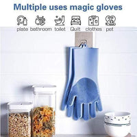 Thumbnail for Magic Silicone Scrubbing Gloves for Dishwashing & Cleaning