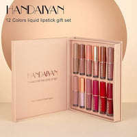 Thumbnail for 12 Colors Handaiyan Premium Velvet Matte Liquid Lipstick Set