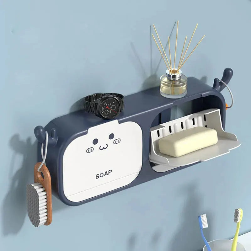 Super Cute Wall Mounted Double Soap Box