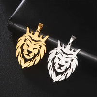 Thumbnail for Lion pendant necklace unisex style