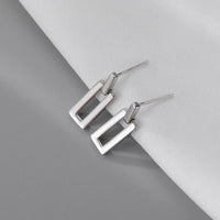 Thumbnail for Rectangular shape small studs for women