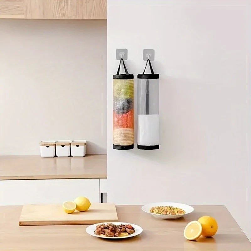Hanging Mesh Plastic Bag Holder