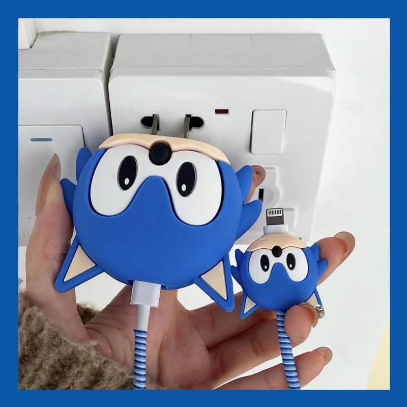 Super Cute Sonic Silicon Apple iPhone Charger Case