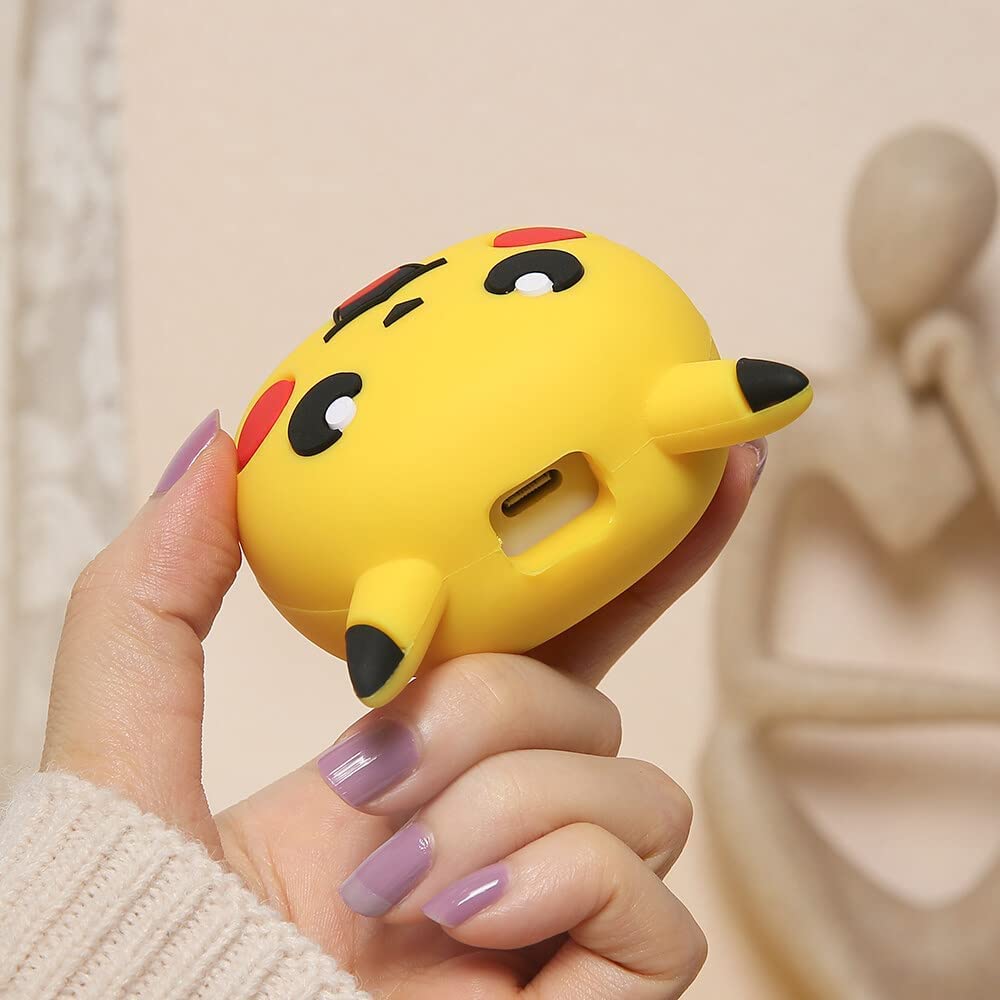 Super Cute Pikachu Silicon Apple iPhone Charger Case