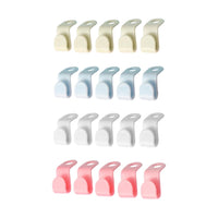 Thumbnail for Multi-Color Plastic Hanger Connector Clips – Space Saving Cascading Hooks for Wardrobe, Shirt & Clothes Organizing