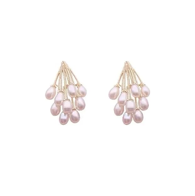 Korean water Drops Style Pearl Earring