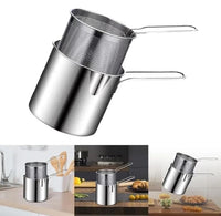 Thumbnail for Stainless Steel Deep Fryer Pot with Oil Filter Basket