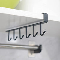 Thumbnail for Under Shelf Hanging Hooks Organizer Rack | Kitchen Cup & Utensil Holder