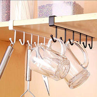 Thumbnail for Under Shelf Hanging Hooks Organizer Rack | Kitchen Cup & Utensil Holder