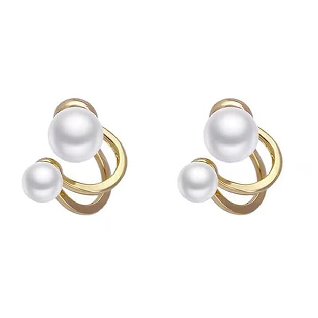 Double Pearl Korean earring