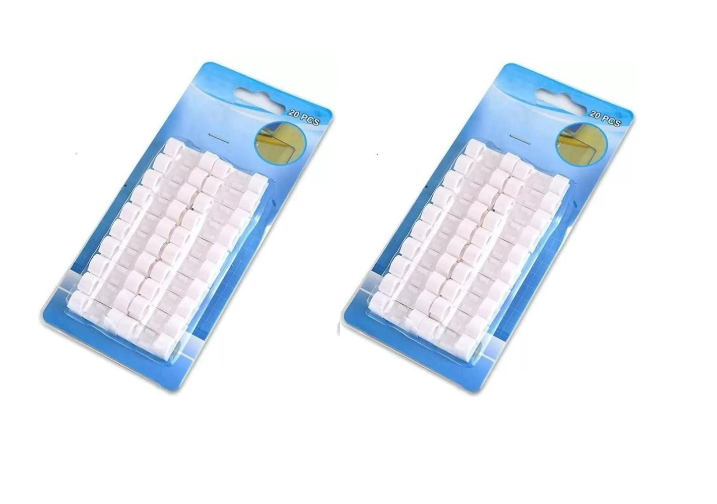 (Buy 1 Get 1 Free) Self Adhesive Cable Clips Wire Manager (Total 40 Pcs)