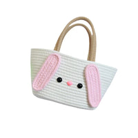 Thumbnail for Super Cute Basket Woven With Cotton Rope (Pink)
