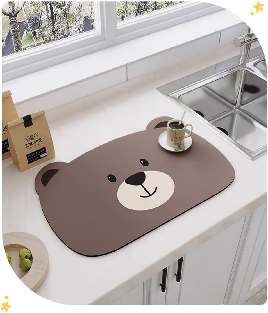 Cute Bear Shape Anti-Slip Quick-Dry Mat